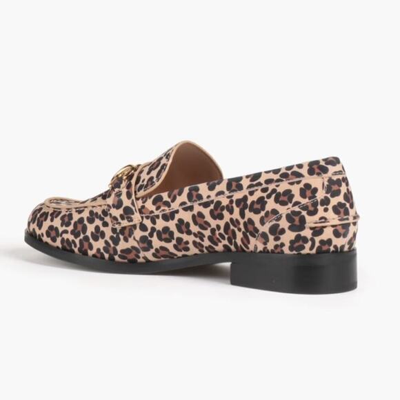 Stuart Weitzman Owen Buckle Loafer In Spotted Cheetah Suede Golden Beige 7.5 - Picture 9 of 15